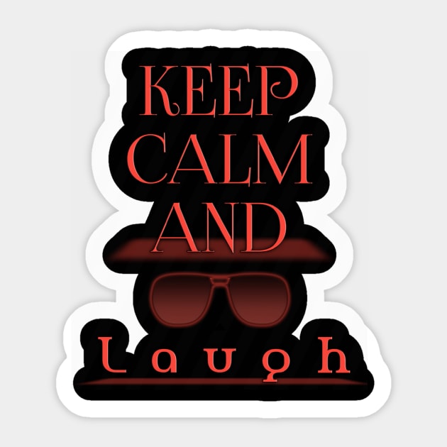 keep calm and laugh dod Sticker by Tsay